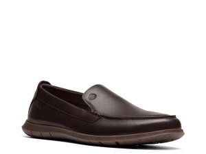 yz N[NX Y Xb|E[t@[ V[Y Flexway Step Slip-On Brown Smooth Leather
