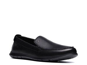 N[NX Y V[Y Xb|E[t@[ Clarks Flexway Step Slip-On Black Smooth Leather ubN