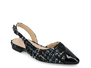 W[j[ fB[X V[Y pvX Journee Daphnne Flat Black Tweed ubN