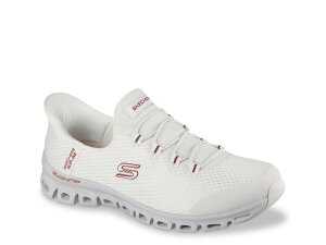 XPb`[Y fB[X V[Y Xj[J[ Skechers Hands Free Slip-ins Glide-Step Vibey Sneaker White zCg