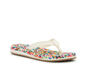 �T�k�[�N ���f�B�[�X �V���[�Y �T���_�� Sanuk Bubblecush Flip Flop Multicolor �}���`�J���[