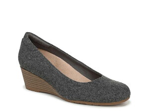 yz hN^[EV[ fB[X pvX V[Y Be Flex Wedge Pump Charcoal Fabric