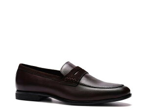 【送料無料】 カルロスサンタナ メンズ スリッポン・ローファー シューズ Leon Loafer Brown Leather
