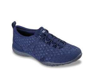 XPb`[Y fB[X V[Y Xb|E[t@[ Navy Skechers Breathe Easy Slip-On Sneaker - Women's