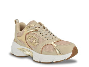 QX fB[X V[Y Xj[J[ Guess Ibitha Sneaker Beige/Gold x[W