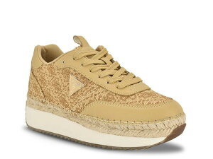 QX fB[X V[Y Xj[J[ vbgtH[ Guess Stefen Platform Sneaker Gold S[h