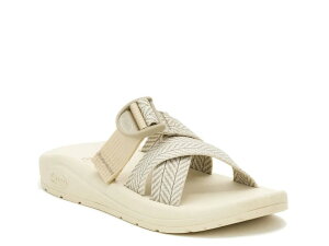 �`���R ���f�B�[�X �V���[�Y �T���_�� Chaco CushZ Slide Sandal - Women's Beige/Multicolor �x�[�W��