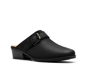 N[NX fB[X V[Y Xb|E[t@[ Black Leather Clarks Danyelle Mist Slip-On