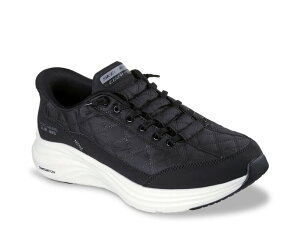 XPb`[Y Y V[Y Xb|E[t@[ Xj[J[ Skechers Hands Free Slip-Ins Contour Foam Cozy Fit Slip-On Sneaker - Men's Black/White zCg