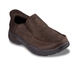 yz XPb`[Y Y Xb|E[t@[ V[Y Hands Free Slip-ins Arch Fit Motley Milo Slip-On Cocoa Brown Leather