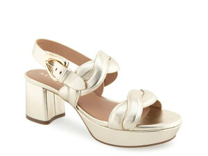 �G�A���\�[���Y ���f�B�[�X �V���[�Y �T���_�� �v���b�g�t�H�[�� Aerosoles Camea Platform Sandal Gold Metallic �S�[���h