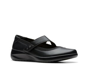 N[NX fB[X V[Y Xb|E[t@[ Black Clarks Kaetlyn Jane Mary Jane Slip-On