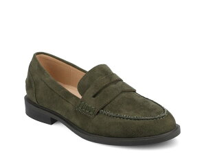 �W���[�j�[ ���f�B�[�X �V���[�Y �X���b�|���E���[�t�@�[ Journee Brooks Loafer Olive Green �O���[��