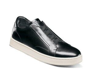 【送料無料】 フローシャイム メンズ スリッポン・ローファー シューズ Monopoli Slip-On Sneaker Black/White