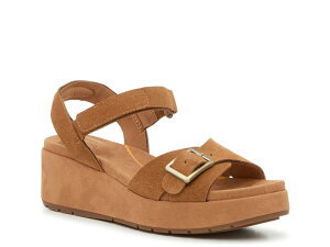�n�b�V���p�s�[ ���f�B�[�X �V���[�Y �T���_�� Hush Puppies Baminda Wedge Sandal Tan Suede �^��