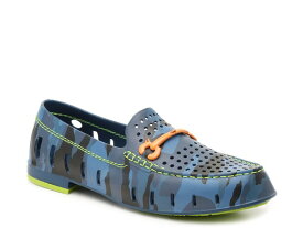 フローファ メンズ スリッポン・ローファー シューズ Chairman Loafer Blue Camouflage Print