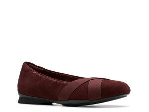 N[NX fB[X V[Y Xb|E[t@[ Merlot Suede Clarks Jazmynn Gem Slip-On