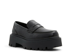 Ah fB[X V[Y Xb|E[t@[ vbgtH[ [t@[ Aldo Cadaycia Platform Penny Loafer Black ubN