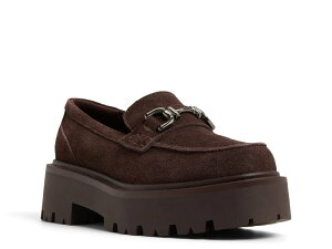 Ah fB[X V[Y Xb|E[t@[ vbgtH[ [t@[ Aldo Oneameth Platform Loafer Dark Brown Suede uE