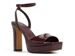 �A���h ���f�B�[�X �V���[�Y �T���_�� �v���b�g�t�H�[�� Aldo Chicgleam Platform Sandal Red ���b�h