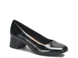 �R���t�H�[�e�B�o ���f�B�[�X �V���[�Y �p���v�X Comfortiva Peach Pump Black Patent �u���b�N