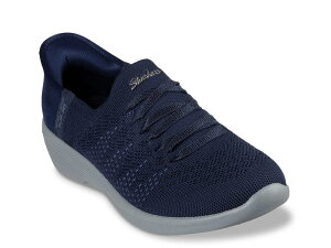 XPb`[Y fB[X V[Y Xb|E[t@[ Navy Skechers Slip-Ins: Arya Swiftly Slip-On Sneaker