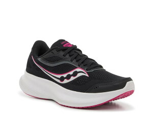 TbJj[ fB[X V[Y Xj[J[ Saucony Cohesion 18 Running Shoe - Women's Black/White/Pink zCg