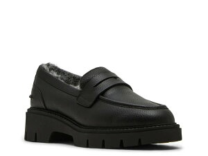 yz uh fB[X Xb|E[t@[ V[Y Kimora Waterproof Platform Loafer Black Leather