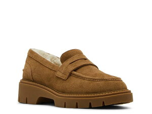 【送料無料】 ブロンド レディース スリッポン・ローファー シューズ Kimora Waterproof Platform Loafer Tan Suede