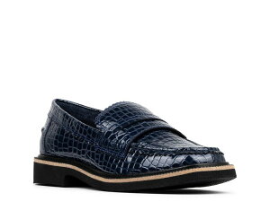 hihvl[ fB[X V[Y Xb|E[t@[ Donald Pliner Feirless Loafer Navy Croc Print lCr[