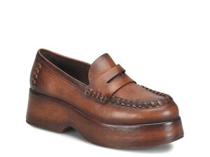 R[NC[Y fB[X V[Y Xb|E[t@[ vbgtH[ [t@[ Kork-Ease Pixie Platform Penny Loafer Dark Brown uE