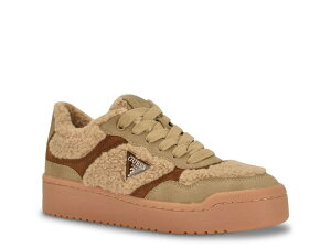 QX fB[X V[Y Xj[J[ Guess Miram Sneaker - Women's Natural Tan ^