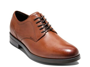 R[n[ Y V[Y IbNXtH[h Cole Haan Newmark Grand Plain Toe Oxford Tan Leather ^