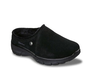 �X�P�b�`���[�Y ���f�B�[�X �V���[�Y �T���_�� �����b�N�X�t�B�b�g Skechers Relaxed Fit Easy Going Lovely Latte Clog Black Suede �u���b�N