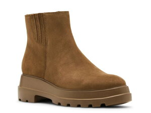【送料無料】 ブロンド レディース ブーツ・レインブーツ シューズ Jolie Waterproof Platform Bootie Brown Nubuck