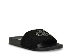 �J���o���N���C�� ���f�B�[�X �V���[�Y �T���_�� Calvin Klein Ahva Slide Sandal - Women's Black �u���b�N