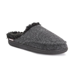 NNX Y V[Y T_ E[ MUK LUKS Faux Wool Clog Slipper - Men's Black ubN