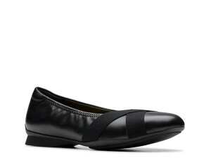 N[NX fB[X V[Y Xb|E[t@[ Black Leather Clarks Jazmynn Gem Slip-On