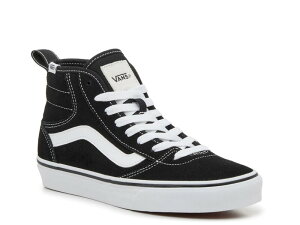 oY fB[X V[Y Xj[J[ Vans Ashwood High-Top Sneaker - Women's Black/White zCg