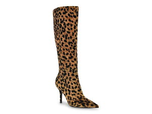 QX fB[X V[Y u[cECu[c Guess Gressa Boot Light Brown/Black Leopard Print ubN