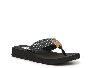 �C�G���[�{�b�N�X ���f�B�[�X �V���[�Y �T���_�� Yellow Box Fairly Sandal Black/White Polka Dot Print �z���C�g