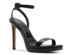 �A���h ���f�B�[�X �V���[�Y �T���_�� �v���b�g�t�H�[�� Aldo Kaathy Platform Sandal Black �u���b�N