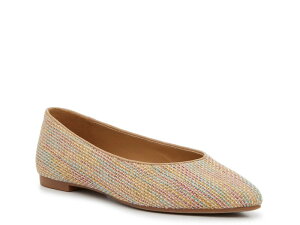 yz P[PCeB fB[X pvX V[Y Maurene Ballet Flat Beige/Multicolor Metallic