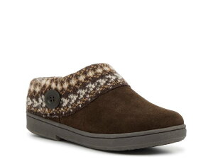 N[NX fB[X V[Y T_ Z[^[ Clarks Fair Isle Sweater Clog Dark Brown uE