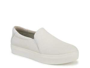 hN^[EV[ fB[X V[Y Xb|E[t@[ vbgtH[ Xj[J[ Dr. Scholl's Madison Cloud Platform Slip-On Sneaker White Snake Print Synthetic zCg