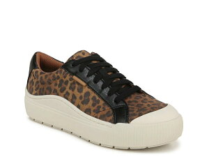 hN^[EV[ fB[X V[Y Xj[J[ vbgtH[ Dr. Scholl's Time Off Platform Sneaker - Women's Brown/Black Leopard Print Synthetic ubN