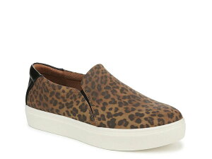 hN^[EV[ fB[X V[Y Xb|E[t@[ vbgtH[ Xj[J[ Dr. Scholl's Madison Cloud Platform Slip-On Sneaker Brown/Black Leopard Print ubN