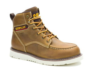 �L���^�s���[ �����Y �V���[�Y �u�[�c�E���C���u�[�c Caterpillareclaimer Wedge Waterproof Work Boot - Men's Light Brown �u���E��