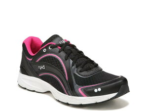 ���C�J ���f�B�[�X �V���[�Y �X�j�[�J�[ Ryka Sky Walking Shoe - Women's Black/Pink Leather �u���b�N