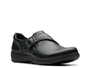 N[NX fB[X V[Y Xb|E[t@[ Clarks Carleigh Jazz Slip-On Black Leather ubN